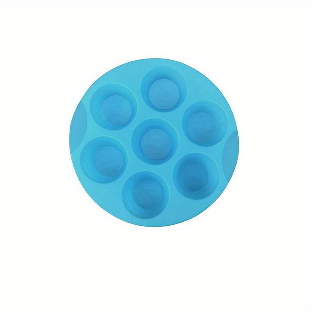 1pc Muffin Pan Cupcake Tray, 7-hole Cake Mold, Air Fryer Silicone Muffin Pans For Baking, Cupcake Mold For Air Fryer Accessories