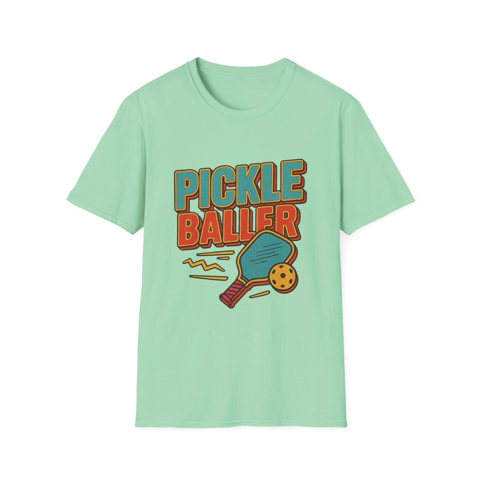 Pickle Baller Unisex T-Shirt - Fun Pickleball Shirt for Sports Lovers M