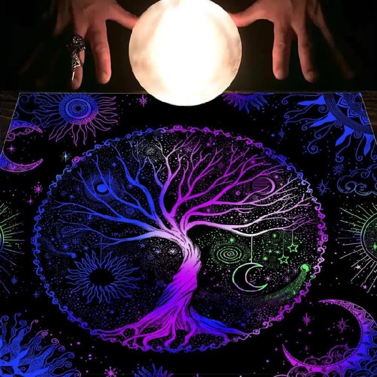 50x50/60x60/75x75cm Tarot Tablecloth Mat Divinations Board Game Oracles Card Pad