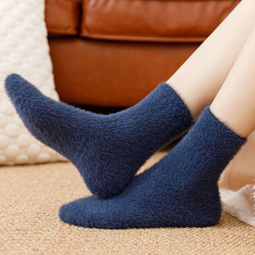 Winter Warm Snow Socks Seamless Velvet Sleep Socks Gift Stockings