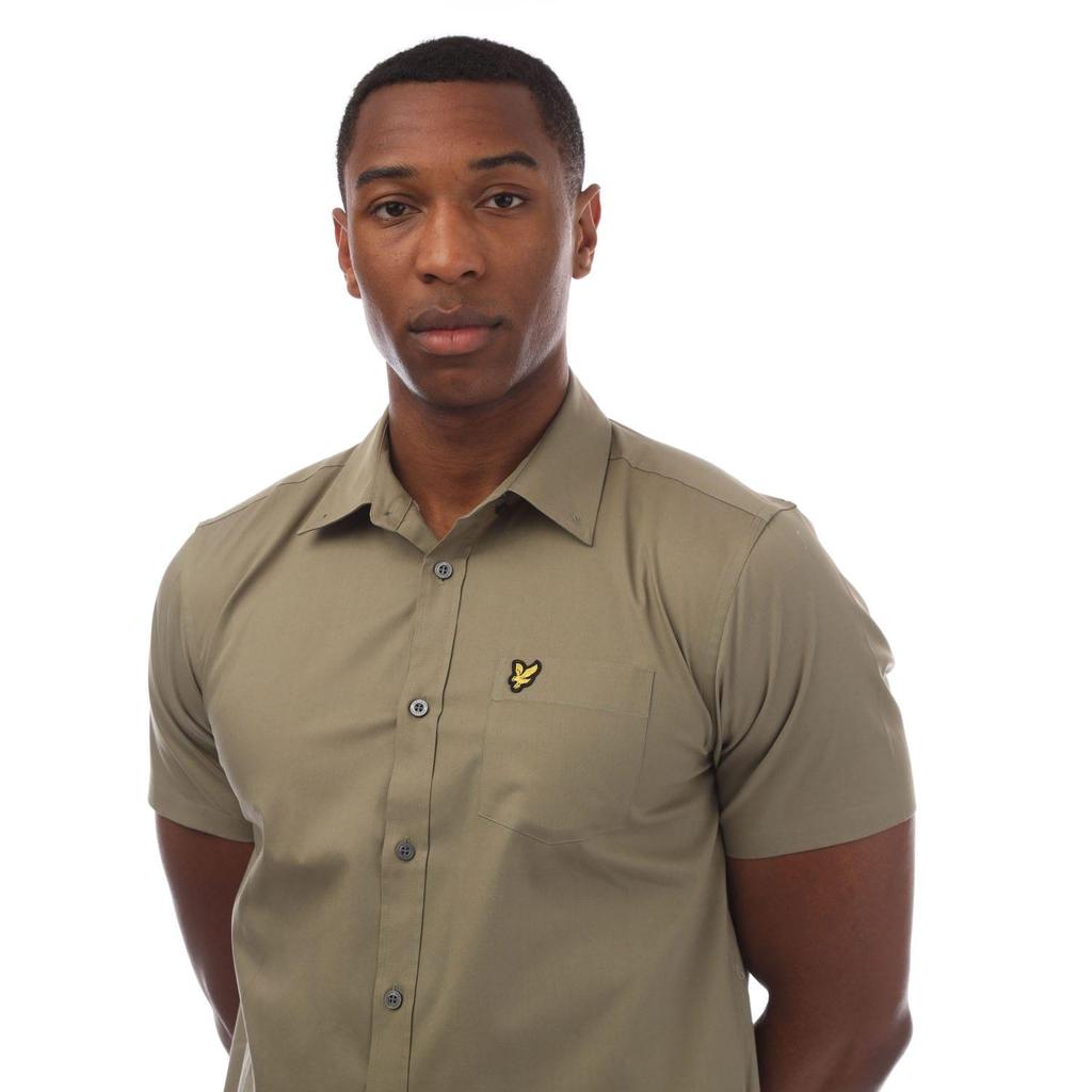 Lyle & Scott Mens Poplin Short-Sleeved Shirt