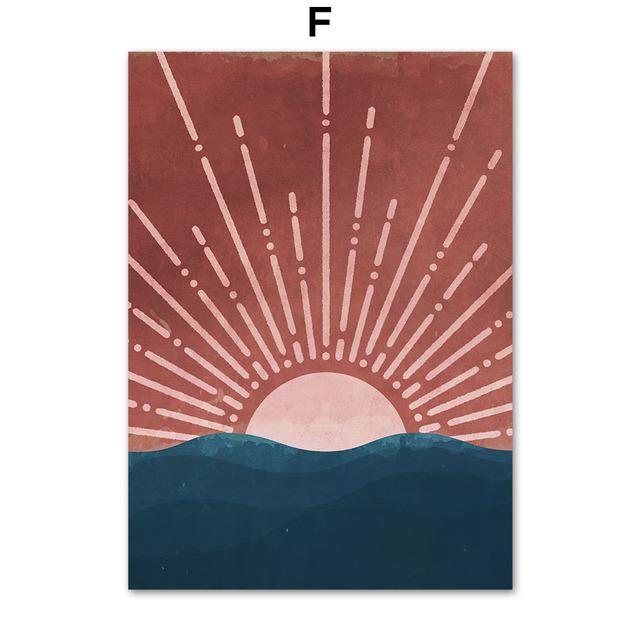 Divination Witch Poster Moon Sun Goddess Wall Art Canvas Painting Tarot Nordic Prints Wall Pictures for Living Room Boho Decor
