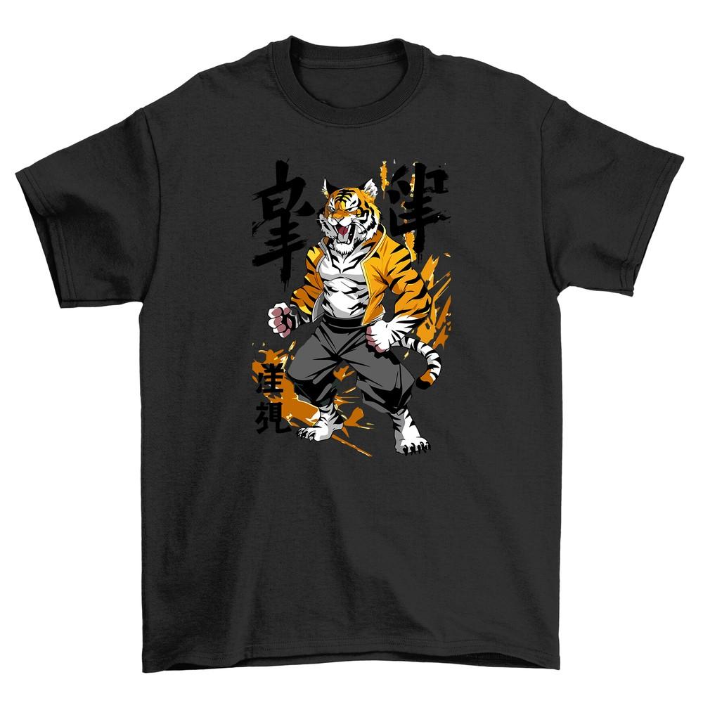 Strong Tiger Anime T-Shirt - Unleash Your Roar-some Style! 100% Cotton, Funny Te