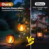 Solar Powered Garden Lantern Flickering Camping Light IP65 Waterproof Garden Lights for Walls Patios Pathways and Backyard Decor