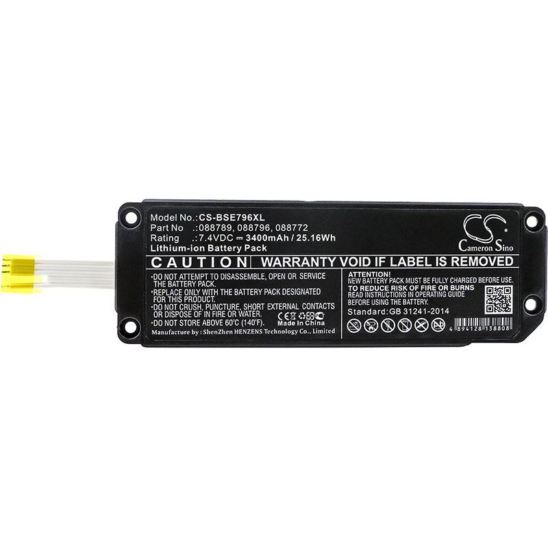 

Батарея динамика Cameron Sino 3400 мАч 088772, 088789, 088796 для BOSE Soundlink Mini 2