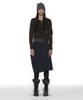 Partimento Woman Asymmetric Drape Panel Midi Skirt_Dark Navy