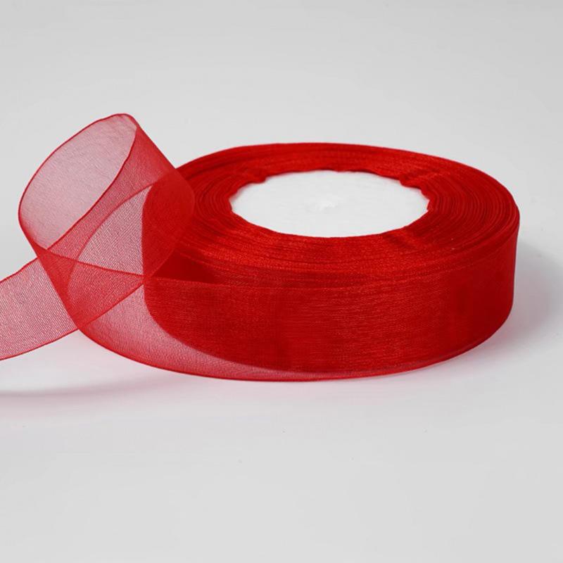 50yards Braided Hair Ribbon Binding Bow Ties DIY for Gift Wrapping 2.5cm Floral Bouquet Decorative Tulle Ribbon