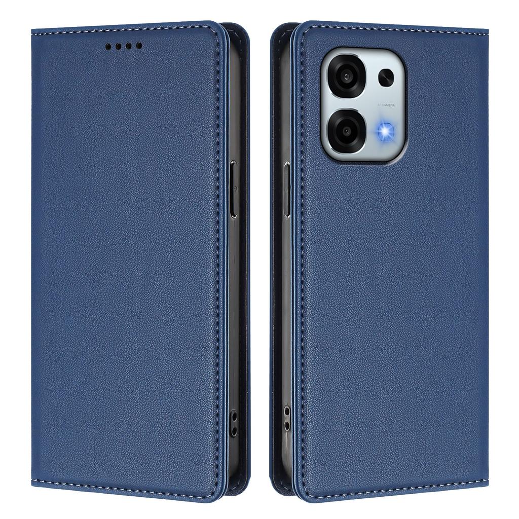 For Oppo A6 5G Leather Wallet Case Magnetic Closure RFID Blocking Phone Cover
