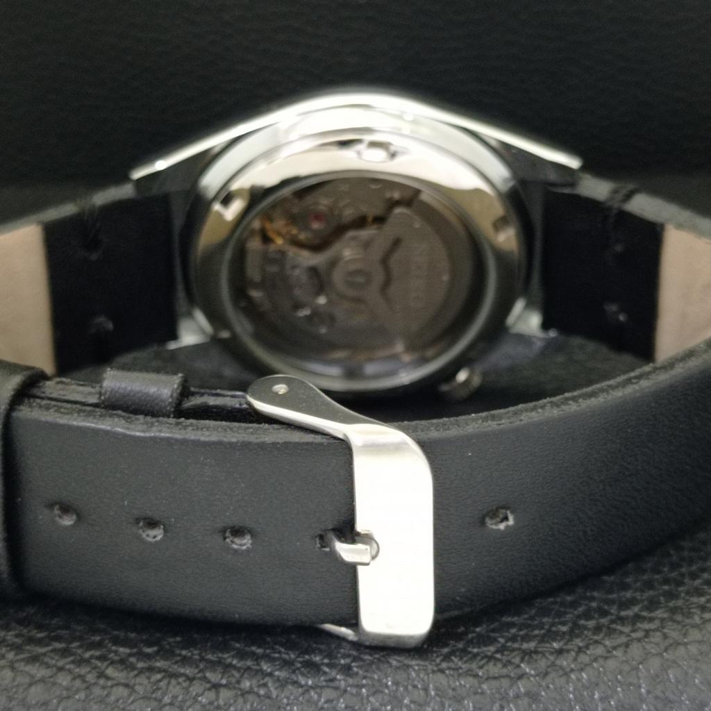 JAPAN VINTAGE SEIKO 5 AUTOMATIC REFURBISHED MENS BLACK DIAL WATCH A440542-9 Sk-a440542-1