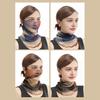 Women Floral Chiffon Ring Scarf Neck Guard False Collar Elastic Bib Wraps Travel Scarf Versatile Accessory