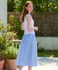 HYBERNAT Picnic Gingham Elastic Long Skirt