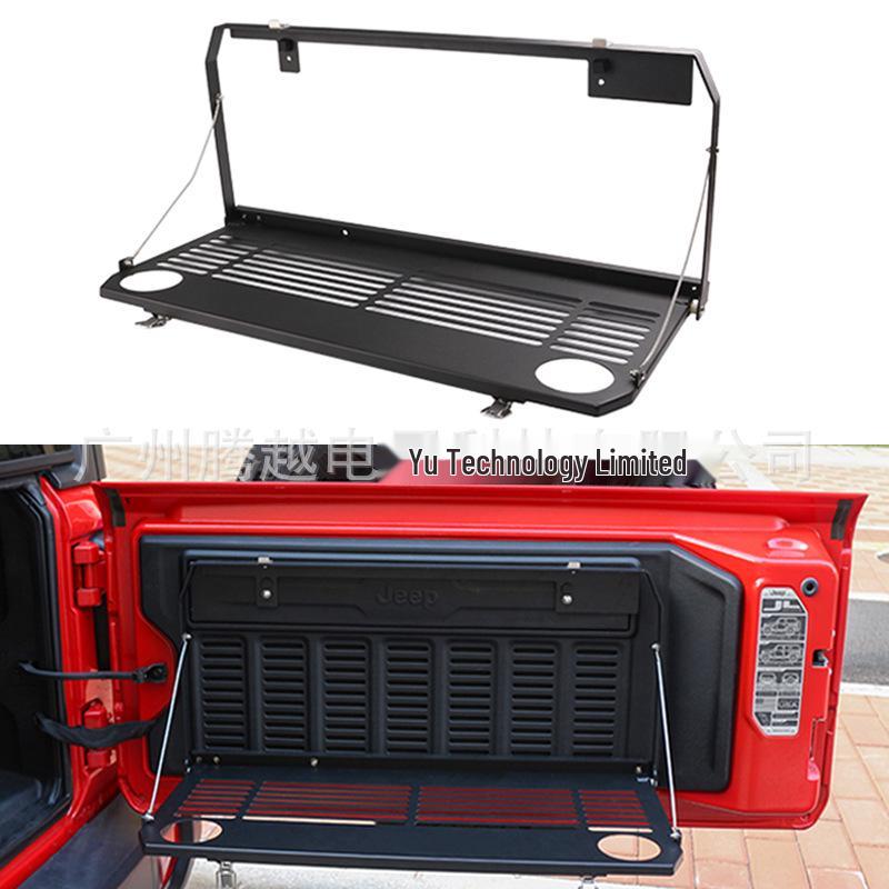 Wrangler JKJL Tailgate Table and Metal Storage Rack for Modified Cars