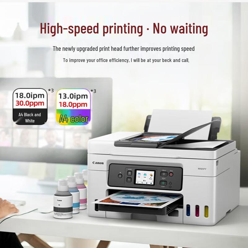 Canon MAXIFY GX Series Refillable Ink Tank Printers CN plug (adapter included)