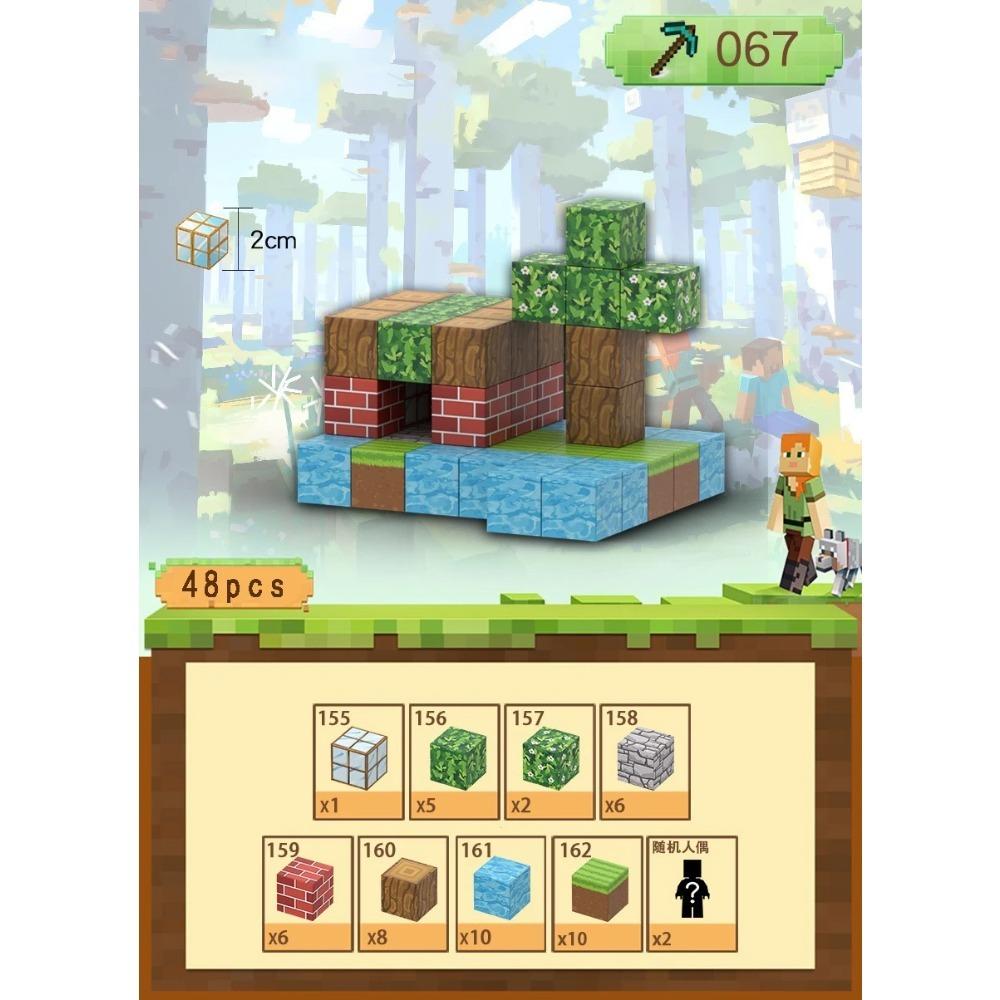 Magnetic Building Blocks Toy Build Mine Magnet World Construction Set STEM Sensory Educational Christmas Gift