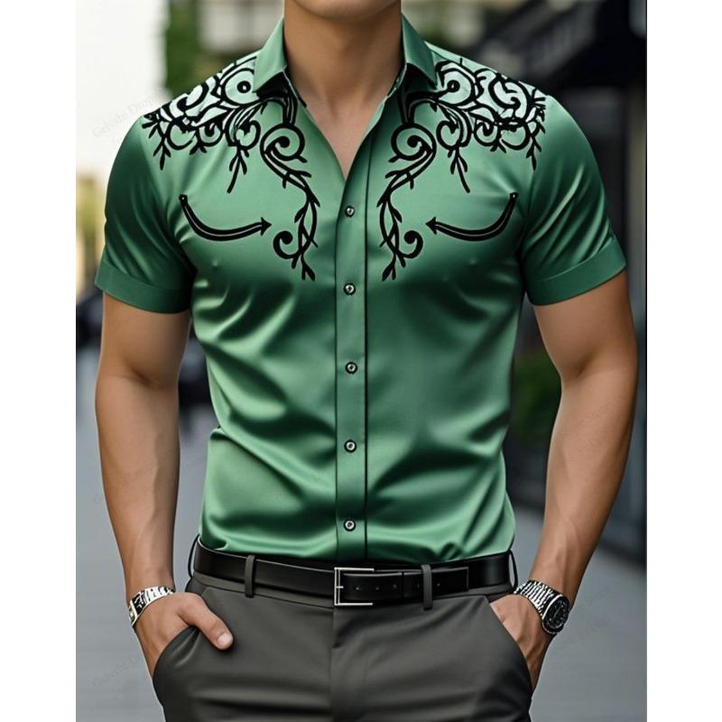 Men's Western Style Shirt Vintage Clothes Denim Cowboy 3d Print Country Shirt Men Women Fashion Short Sleeve Casual
