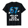 67 Sechs Sieben 6-7 - Lustiges Italienisches Brainrot Kinder Gaming Meme T-Shirt Für Männer Frauen 100% Baumwolle T-Shirts Kurzarm Oberteile