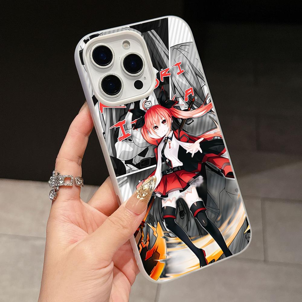 Date a Live Kotori Itsuka Jelly Double Layer White Mobile Phone Case for iPhone 17 16 15 14 13 12 11 Air Pro Max Plus Protective