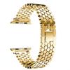 Fish Scale Stainless Steel Strap For Apple Watch Ultra 49mm 40mm 44mm 41 45mm Band For iWatch 9 8 7 5 4 SE 38 42mm Luxury Bracelet Band