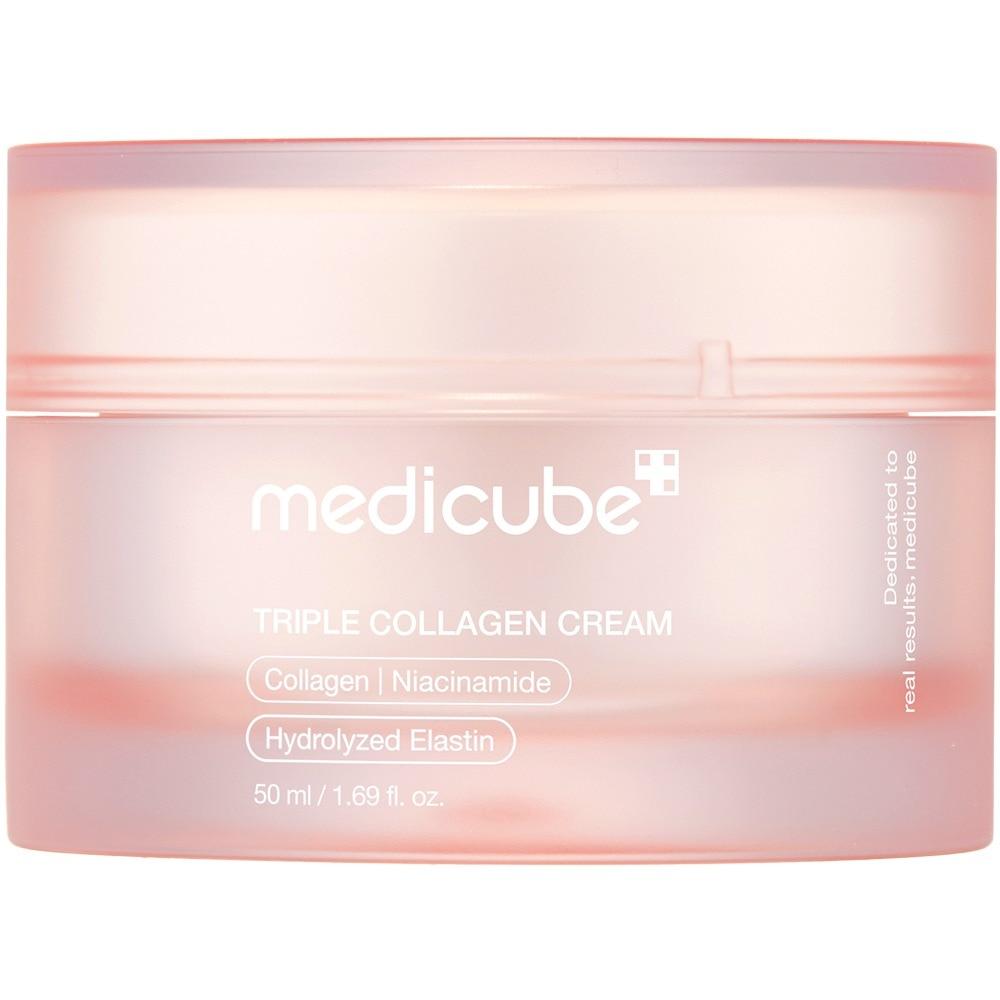 MEDICUBE Triple Collagen Cream 4.0, 50ml with Collagen, Niacinamide, Elastin, Hydrating Firming Anti-Wrinkle Face Cream
