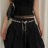 2000s Butterfly Waist Chain for Lady Adjustable Chain Belt Metallic Waist Chain Body Chain Skirt Chain Belt Waist Jewelry