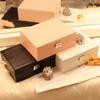 New PU Leather Jewelry Box Storage Double Layer Ring Display Case Portable Jewelry Organizer for Necklaces
