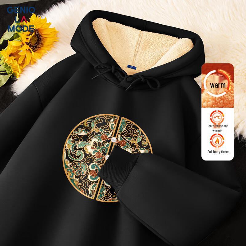 

GENIOLAMODE Men s Heavyweight Fleece Lined Hoodie 3XL