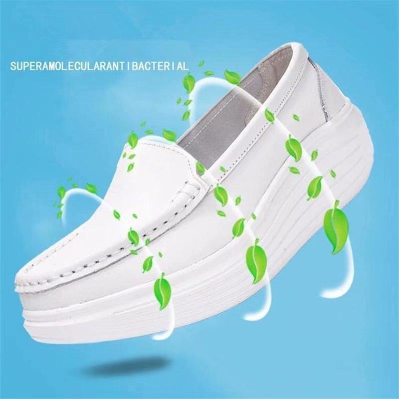 Spring Summer Shake Out Single Women Shoes The Nurse's Shoes White and Platform Woman's Shoes Breathable Hollow