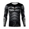 Durable Black Polyester Batman Cosplay Tee For Sports And Fitness