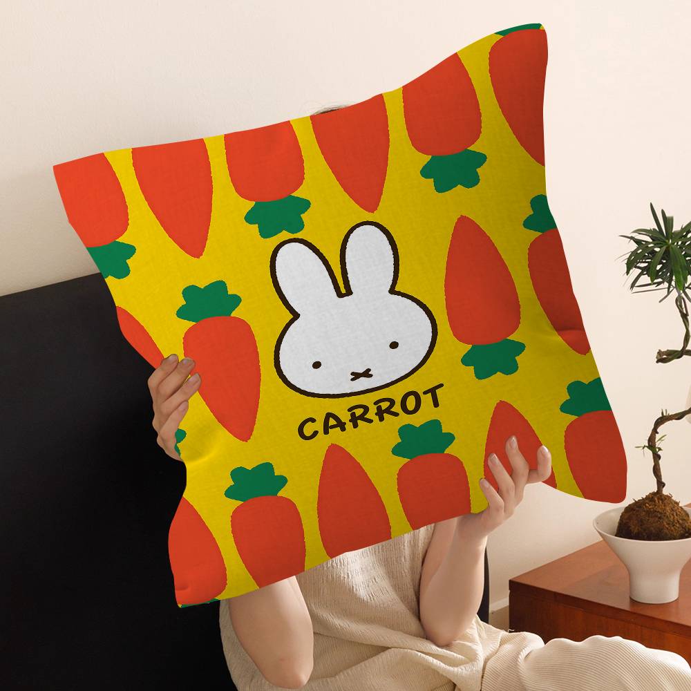 Cartoon M-miffy Cute Pillow Gifts Home Office Furnishings Bedroom Sofa Car Cushion Cover Case 45x45cm