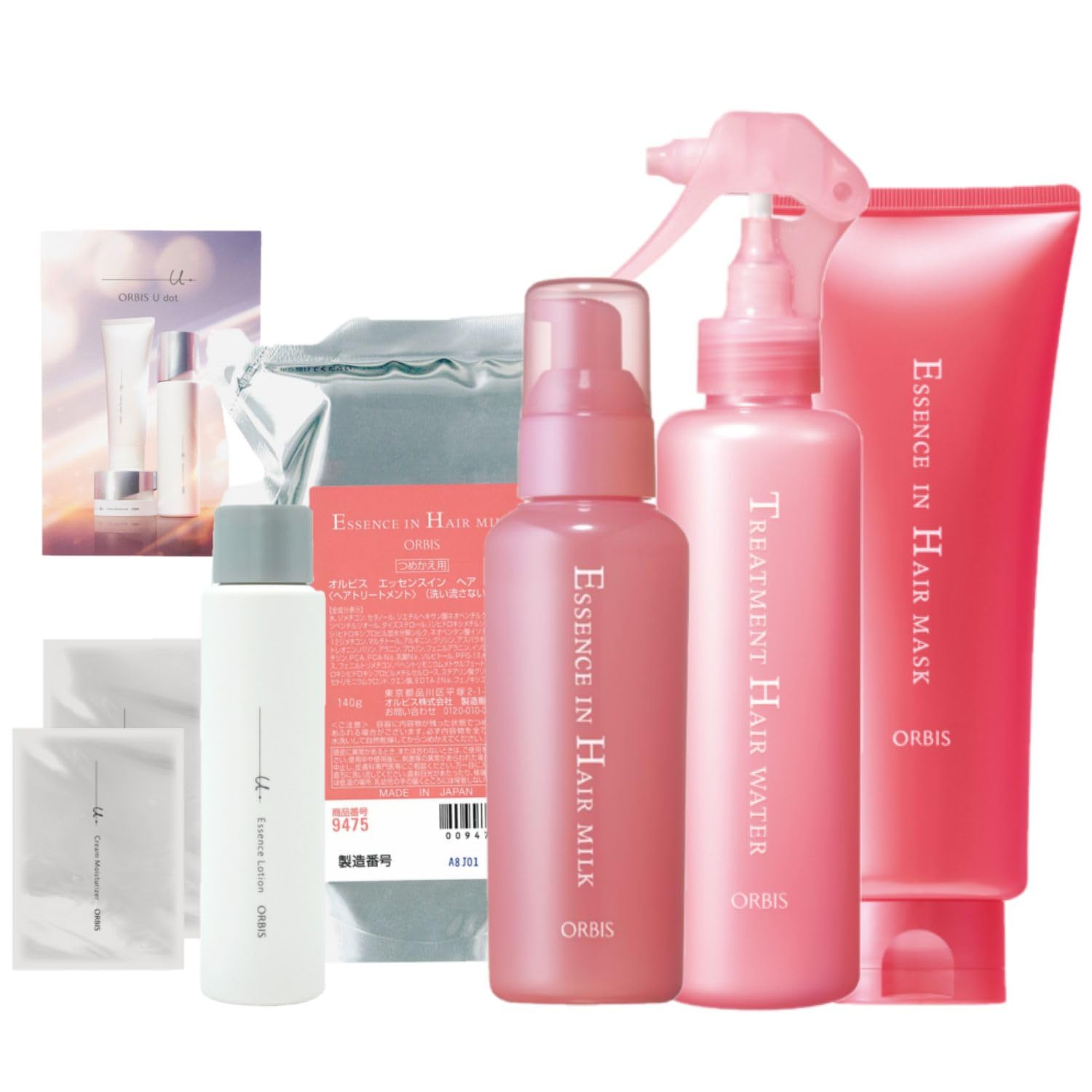 

ORBIS Молочко для волос Полный уход ORBIS U Dot Мини-набор лосьонов и Квазилекарственное средство