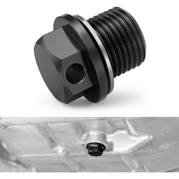 

NICECNC Black Magnetic Oil Drain Plug Compatible with Suzuki DR650S/SE 1996-2024 чёрный