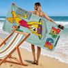 Hanna-Barbera Print 2D Flat Print Beach Towel, Large Soft Quick Dry Towel for Beach Camping SwimmingZSTJ0915201