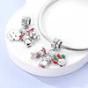 Copperchristmas Gifts Charms Snow Housebeads Christmas Collection Fit Original Bracelet Diy Jewelry Gifts For Women