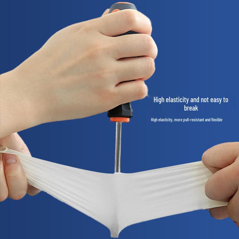 High Elastic Food Grade White Nitrile Gloves: Disposable, Waterproof for Kitchen, Cooking, and Baking