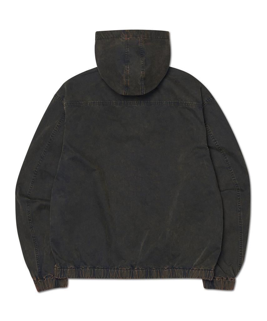 Nomanual W.C Hooded Jacket - Bleached Black