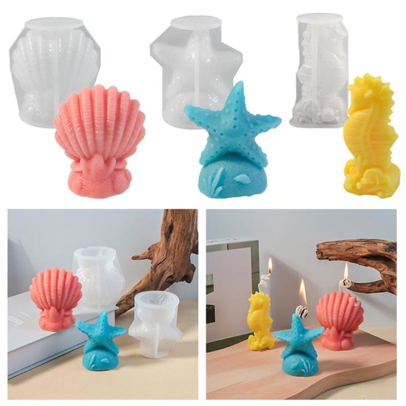 Mehrzweck Große Muschel Robuste Silikon Squeeze Form für Werkzeug Schokolade Süßigkeiten Kuchen Seife Basteln Heimdekoration
