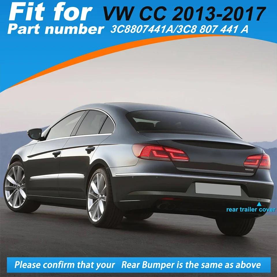 Abschlepphaken Ösenabdeckung Kappe Front Heck Stoßstange Abschlepphaken Anhängerzugöse Abdeckung Für Volkswagen Passat CC 2009-2017 Lackiert