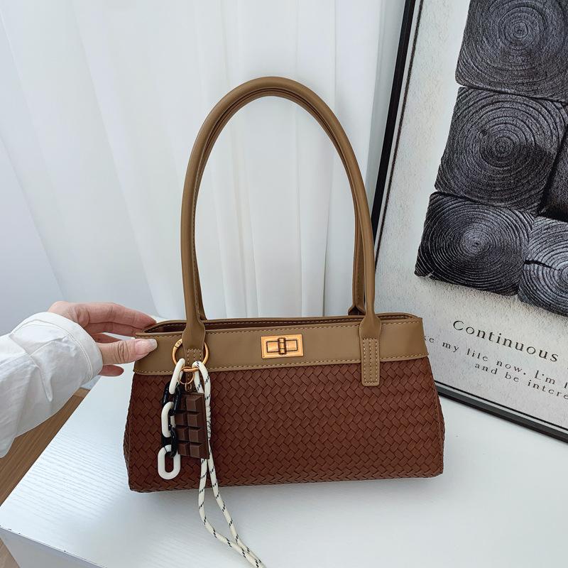 

Premium sense daily commute going out armpit bag 2025 versatile temperament casual Korean new ins women s shoulder bag коричный