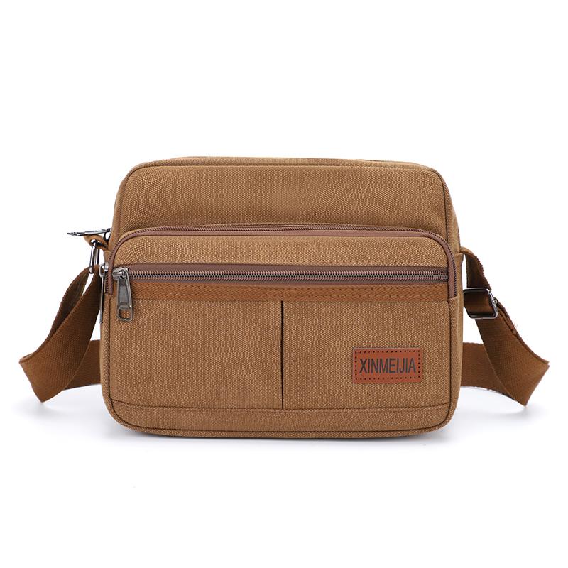 Fashion Canvas Single Shoulder Bag Unisex Travel Crossbody Bag Outdoor Casual Satchel Vintage Messenger Bags