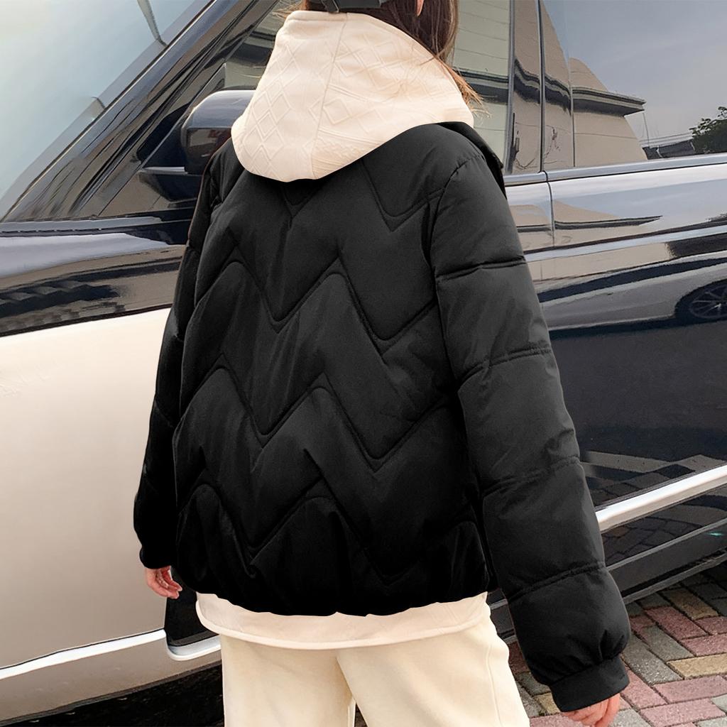 Women's Winter Warm Cotton Jacket Single Breasted Zipper Jacket