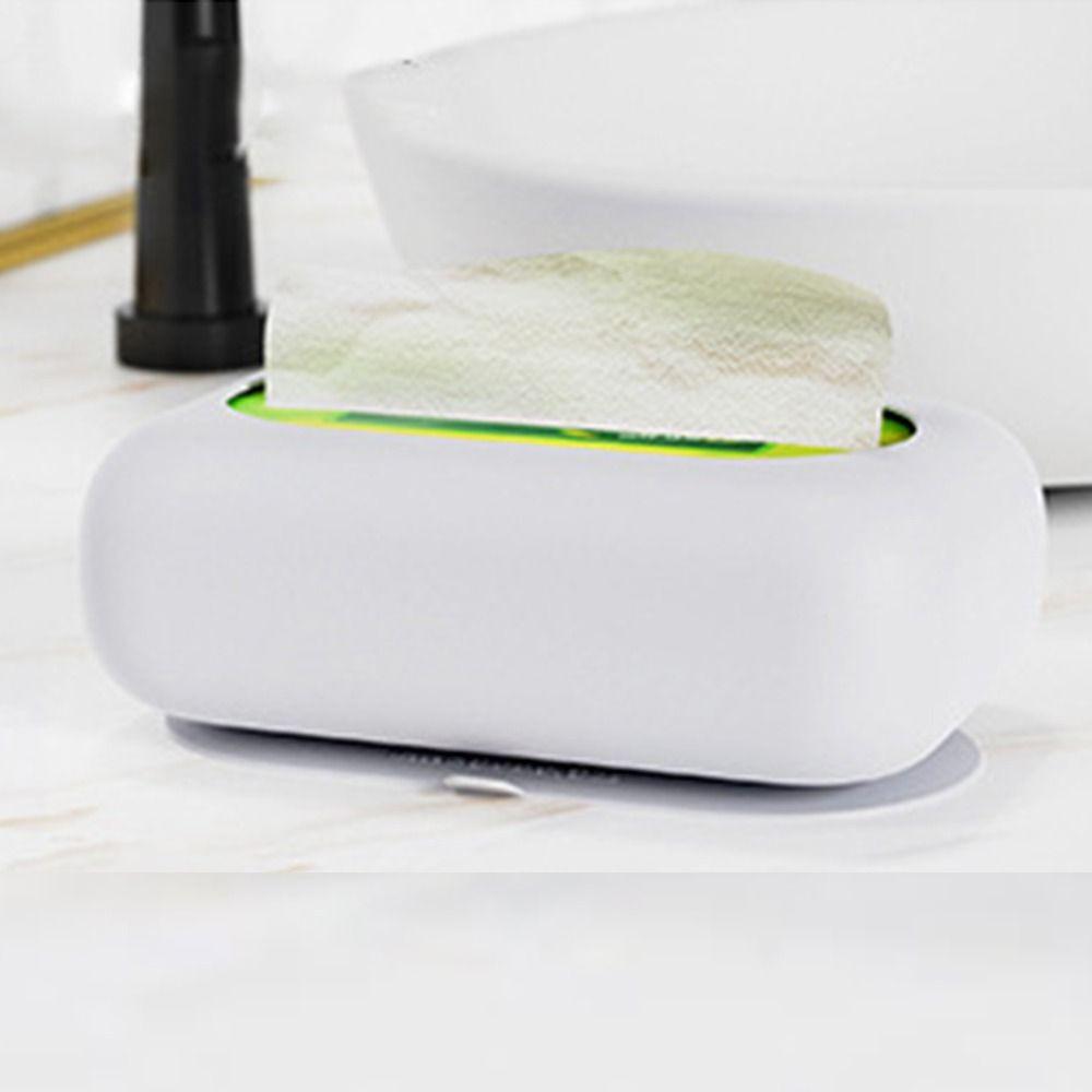 Miscellaneous Organizer Silicone Tissue Box Creative No Punching Paper Box Soft with Suction Cup Napkin Storage Box Paper Drawer