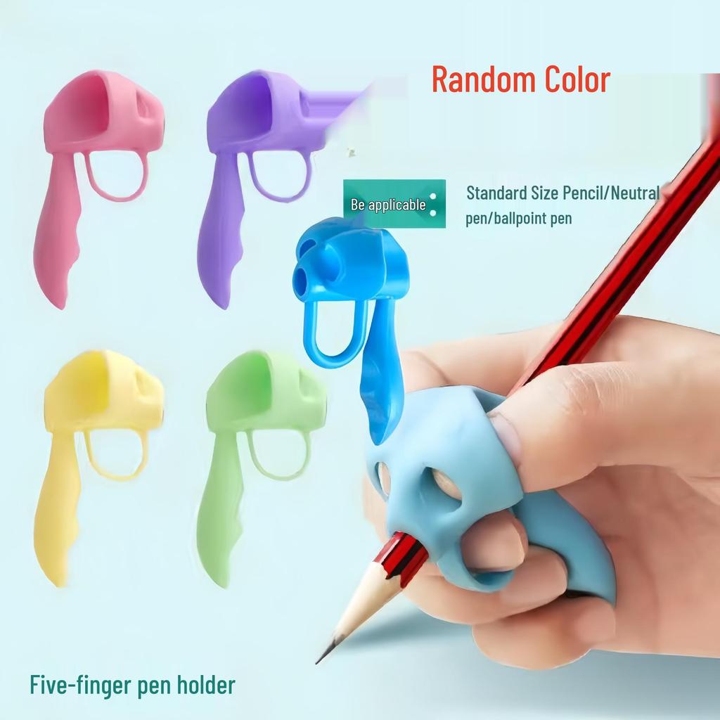 Five-Finger Grip Aid: Writing Correction Device for Young Beginners.