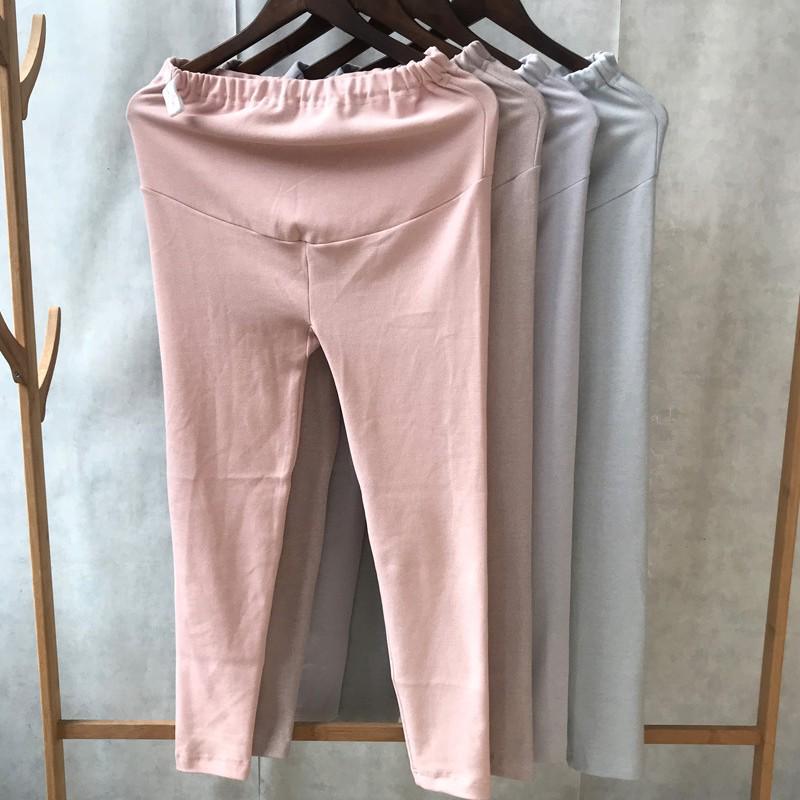 Adjustable Cotton Maternity Support Pants - Thick, Warm, & Lined for All Seasons