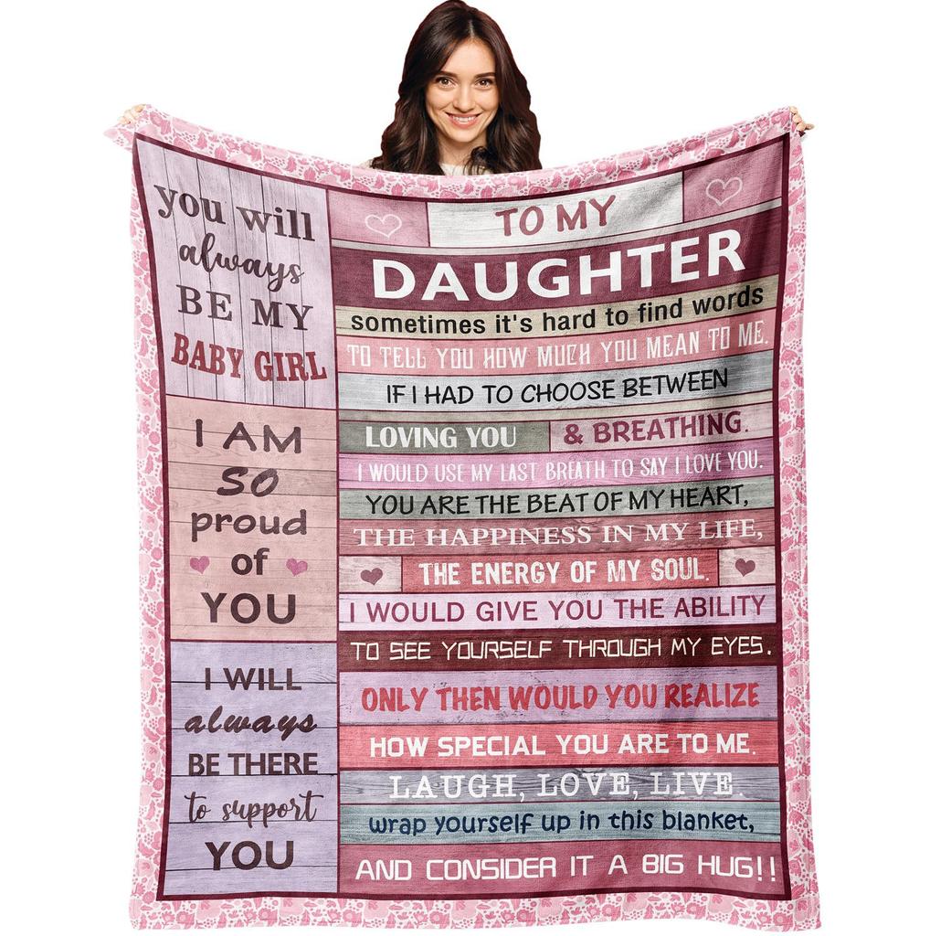 Holiday Gift For Daughter Flannel Blanket Bedroom Sofa Air Conditioner Blanket Nap Blanket