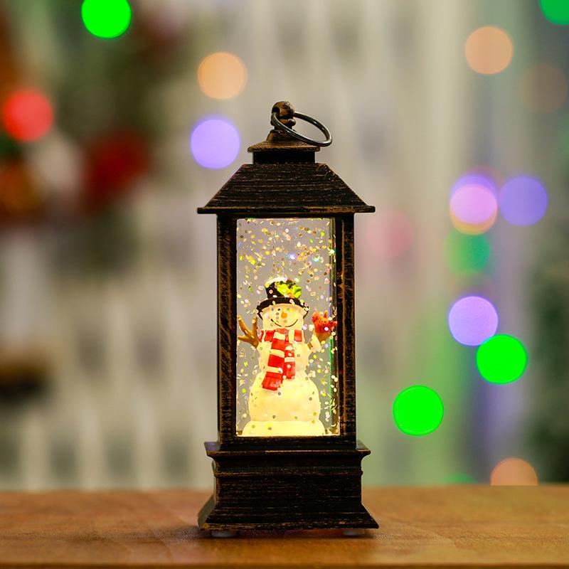 Santa Claus Christmas Lantern Ornament Night Light Souvenir