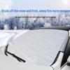 145x90cm Car Sunshade & Frost Guard: Single-Layer Aluminum Film for Front Windshield Protection