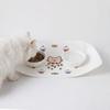 Anti Spill Pet Feeding Mat Cartoon Half Surround Design Pet Food Feeding Pad Anti Slip Waterproof Cat Bowl Mat Pet Eating