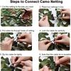 4Mx5M/4Mx6M Hunting Camouflage Nets Woodland Training Camo Netting Car Covers Shade Sunscreen Camping Sun Shelter Privacy Cloth