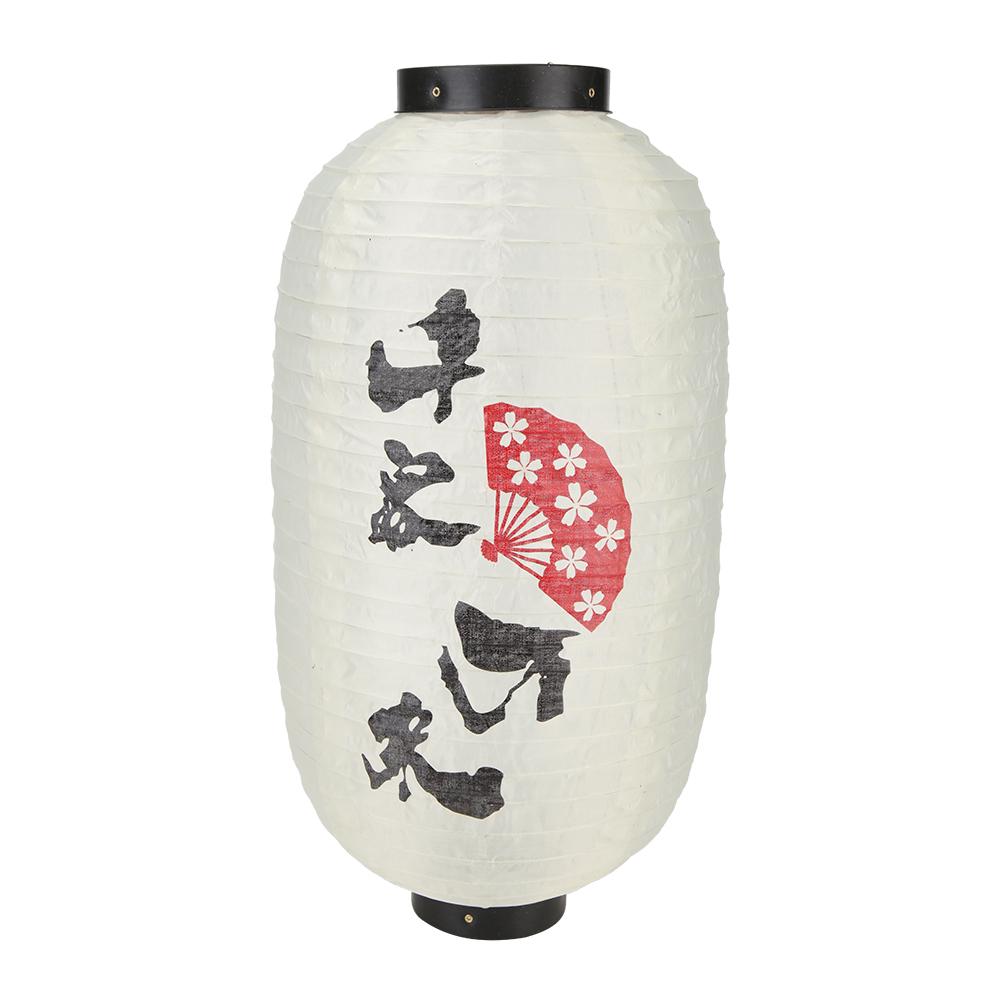 

10 inch Japanese-Style Lanterns Traditional Printing Hanging Lantern Waterproof Eco-friendly Creative Cute for Party Bar Decor B белый