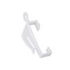 50 PCS Rod Slides for Curatin Curtain Bean Sprout Shape Rail Track White Hooks